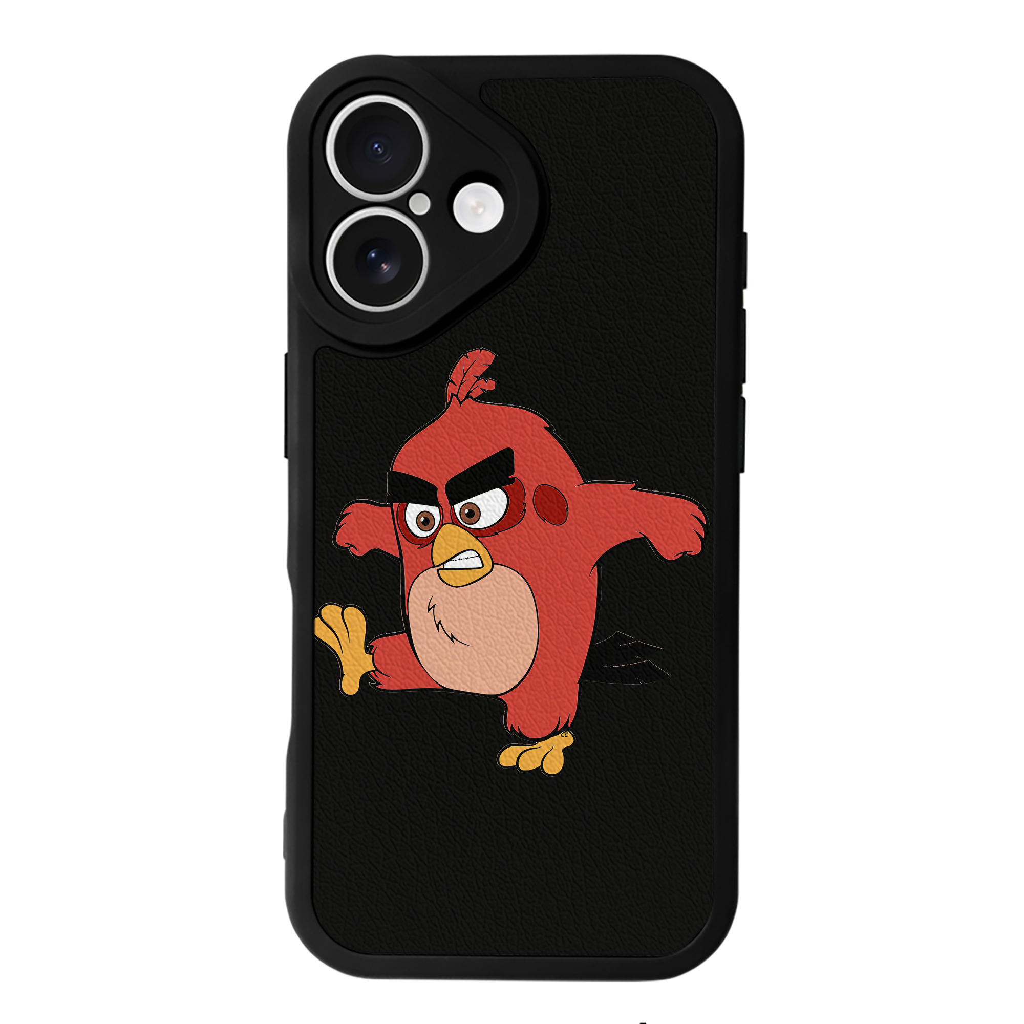（画像用） Angry Birds アングリーバード 【iPhone 16シリーズ対応】シリコンスマホケース（レザー調） 材質：シリコン